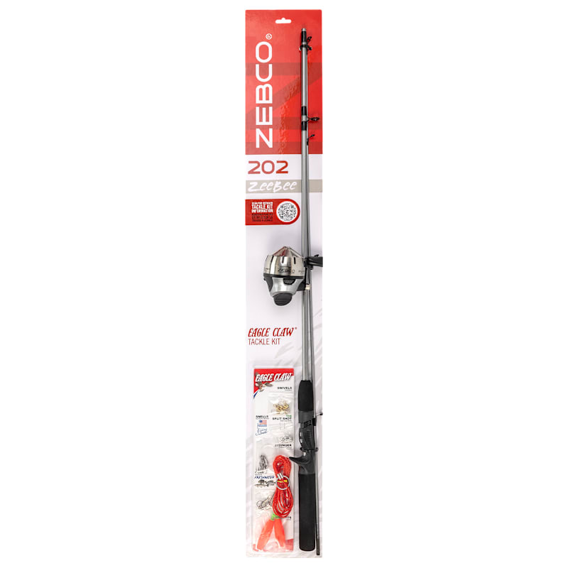 Zebco 202 ZeeBee Spincast Combo with Tackle Kit