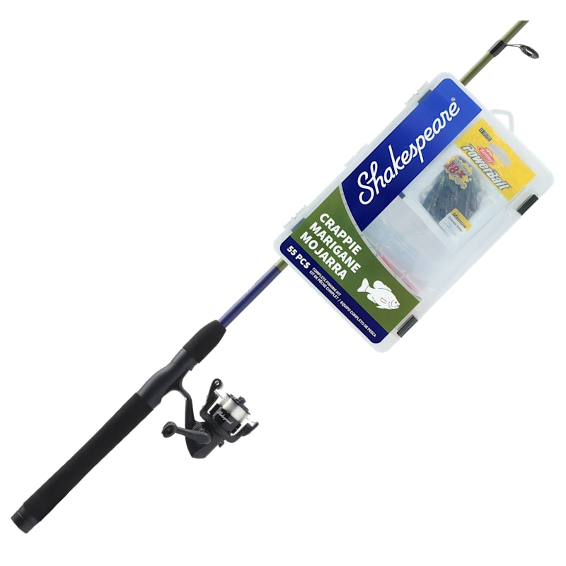 Shakespeare Catch More Fish Crappie Spinning Rod and Reel Combo
