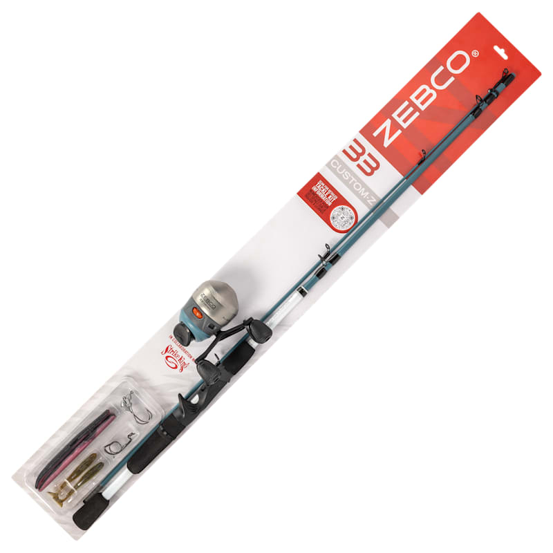 Zebco 33 Custom-Z Spincast Combo with Tackle Kit