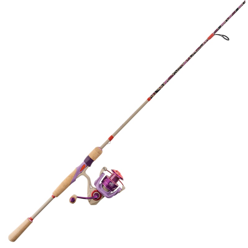 Bass Pro Shops Prodigy Spinning Combo in Purple Fish Camo