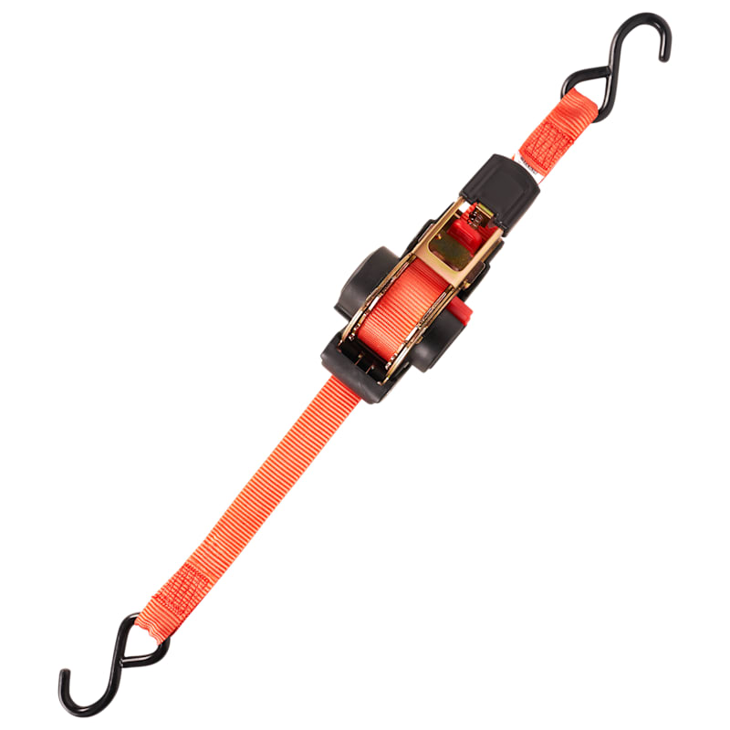 Bass Pro Shops Retractable Ratchet Straps with S Hooks 2 Pack