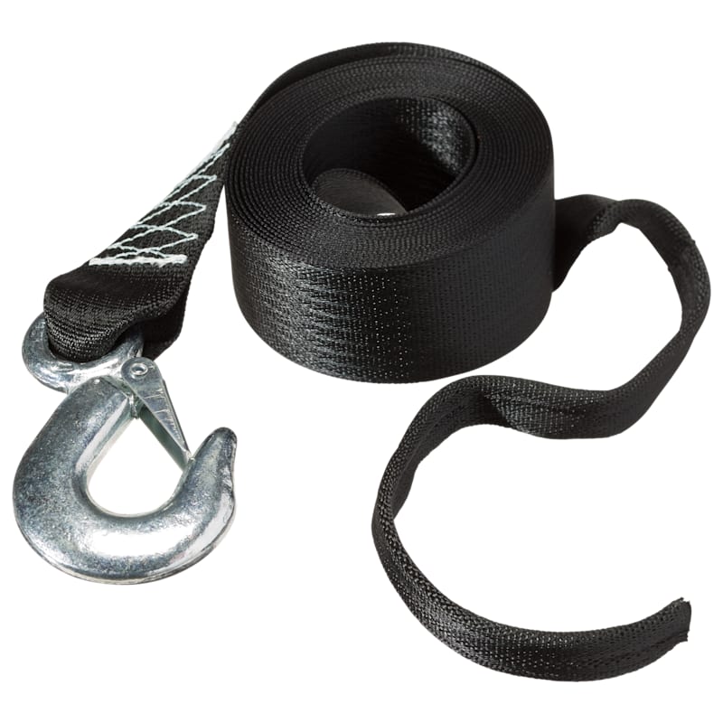 Rod Saver Heavy Duty Winch Strap with Tail
