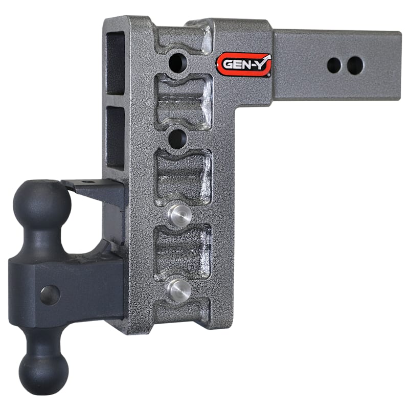 GEN-Y HITCH Mega-Duty 3" Shank 32K Drop Hitch with Dual-Ball and Pintle Lock