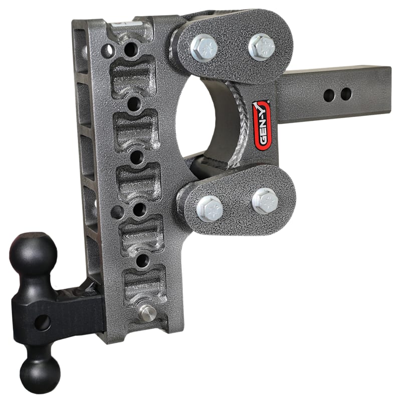 GEN-Y HITCH The BOSS Torsion-Flex 2.5'' Shank 16K Drop Hitch with Dual-Ball Mount