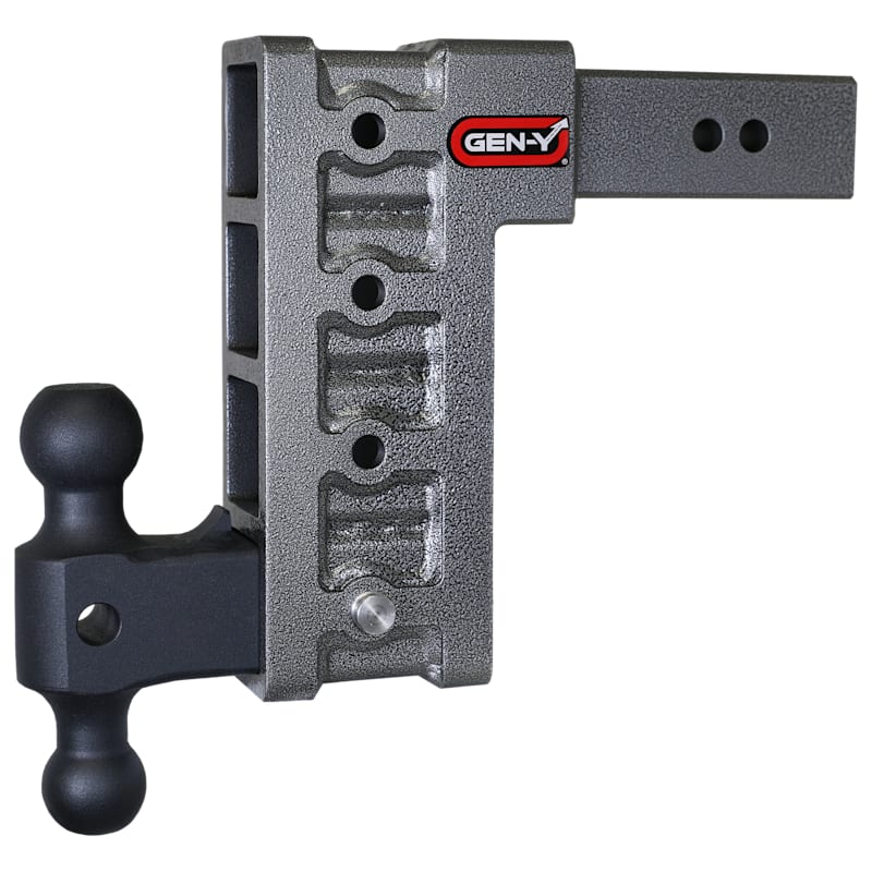 GEN-Y HITCH MEGA-DUTY 2.5'' Shank 21K Drop Hitch with Dual-Ball Mount