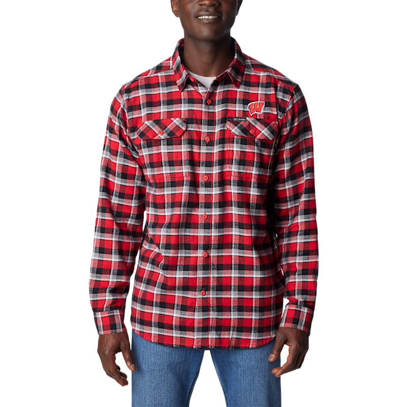 Columbia Collegiate Flare Gun Flannel Long-Sleeve Button-Down Shirt for Men