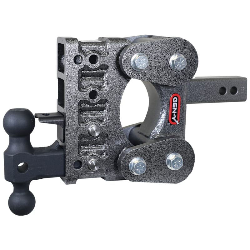 GEN-Y HITCH The BOSS Torsion-Flex 2" Shank 1.7K TW 16K Hitch with Dual-Ball and Pintle Lock