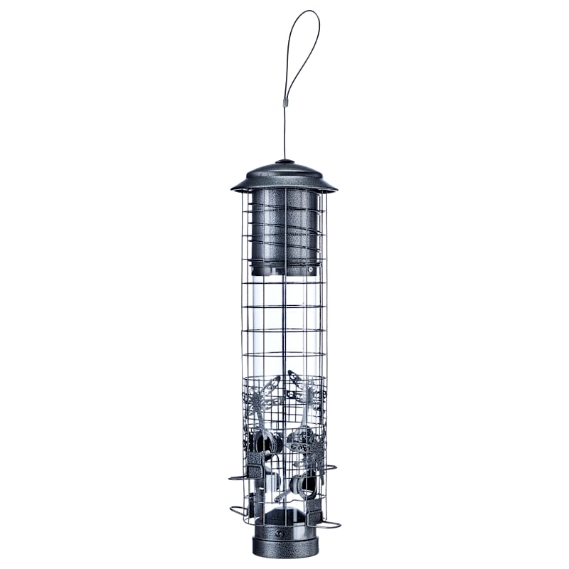 WoodLink Audubon Squirrel-Resistant Dragonfly Tube Bird Feeder