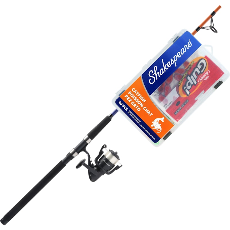 Shakespeare Catch More Fish Catfish Spinning Rod and Reel Combo