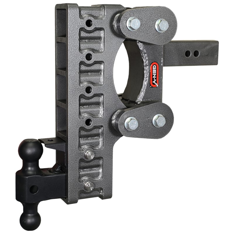 GEN-Y HITCH The BOSS TORSION-FLEX 2.5'' Shank 2.4K TW 21K Drop Hitch with Dual-Ball and Pintle Lock