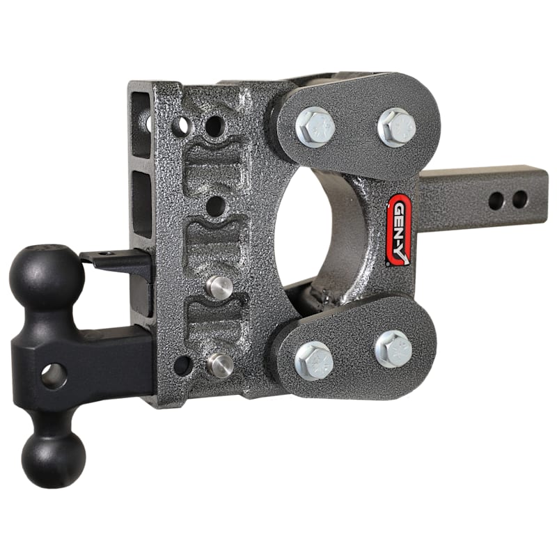 GEN-Y HITCH The BOSS Torsion-Flex 2" Shank 10K Drop Hitch with Dual Ball and Pintle Lock