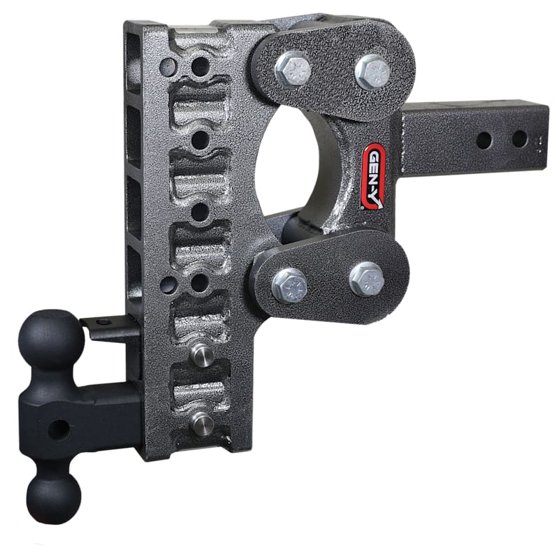 GEN-Y HITCH The BOSS TORSION-FLEX 2.5" Shank 10K Drop Hitch with Dual Ball and Pintle Lock