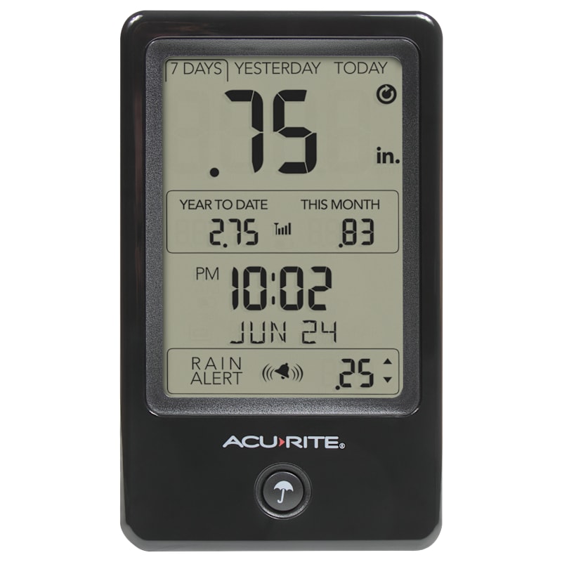 AcuRite Wireless Digital Rain Gauge with Self-Emptying Rain Collector