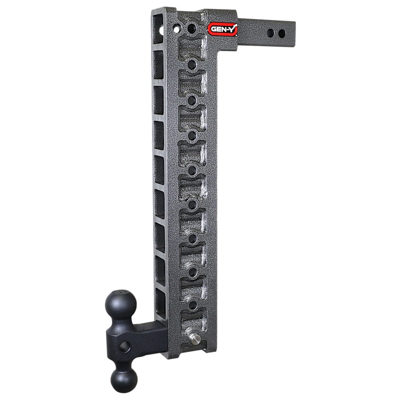 GEN-Y HITCH MEGA-DUTY 2" Shank 10K Hitch with Dual-Ball and Stabilizer Kit