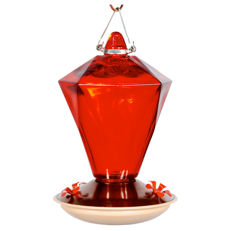 WoodLink Audubon Diamond Glass Hummingbird Feeder