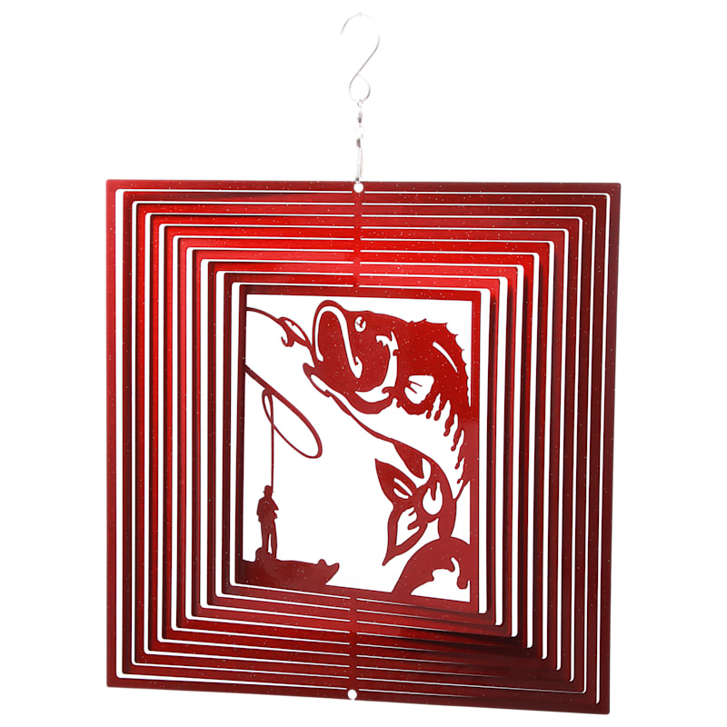 Evergreen Enterprises Fish Square Metal Spectrum Spinner