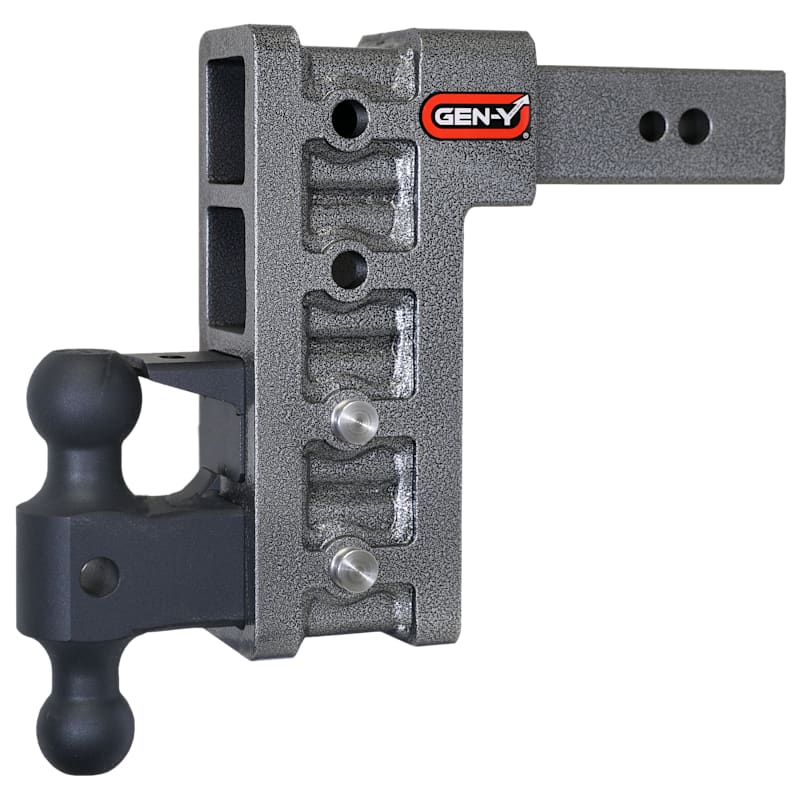 GEN-Y HITCH MEGA-DUTY 2.5" Shank 32K Hitch with Dual-Ball and Pintle Lock