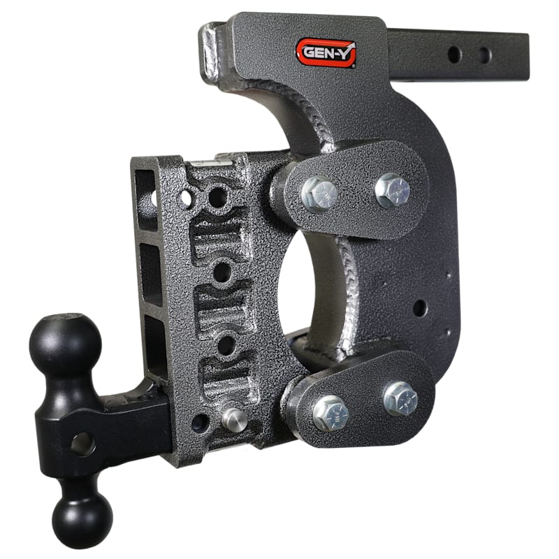 GEN-Y HITCH The BOSS Torsion-Flex 2" Shank 1.7K TW 16K Hitch with Dual-Ball and Stabilizer Kit