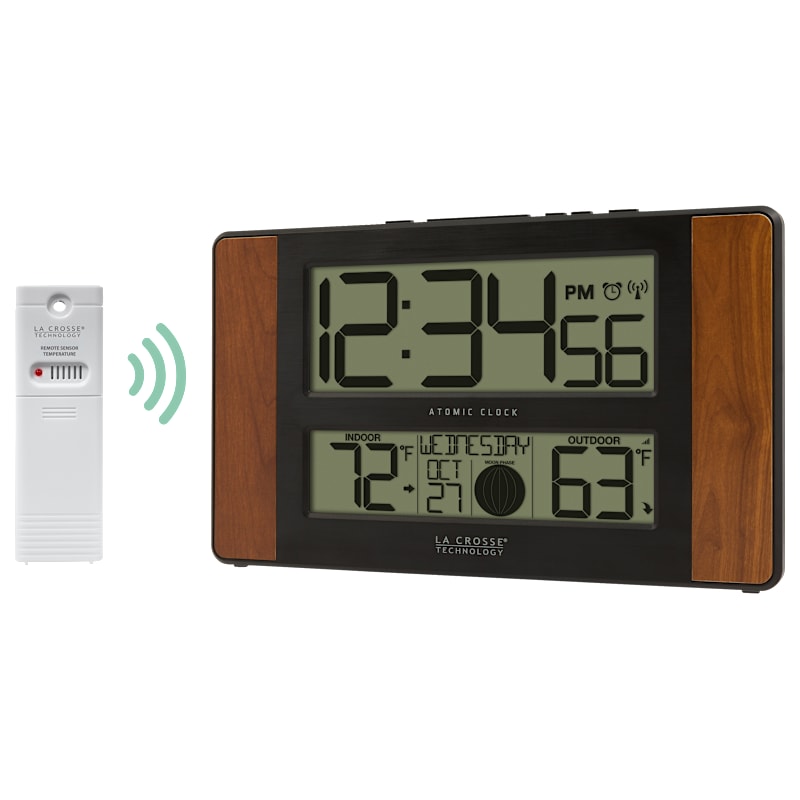 La Crosse Atomic Digital Clock with Temperature and Moon Phase