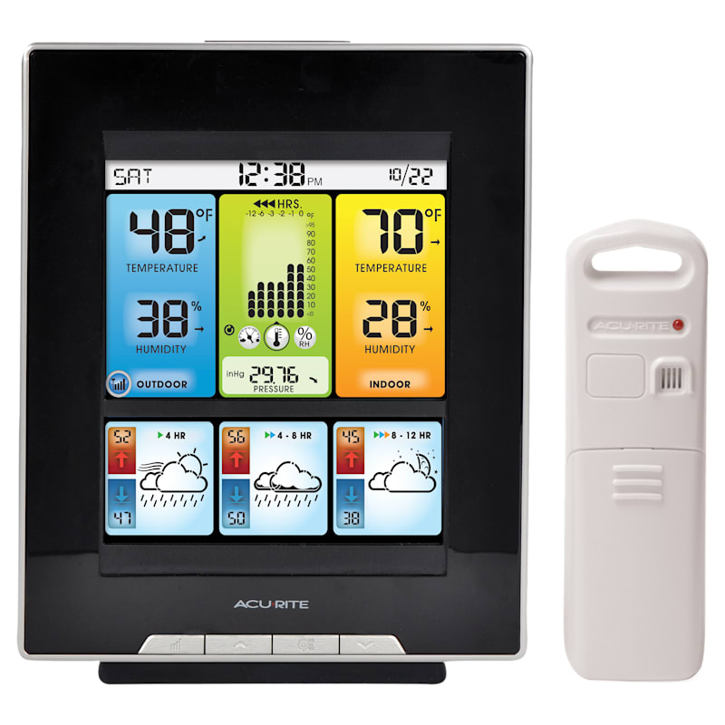 AcuRite Digital Home Weather Station for Morning, Noon, and Night Precision Forecasting with Temperature/Humidity Gauges
