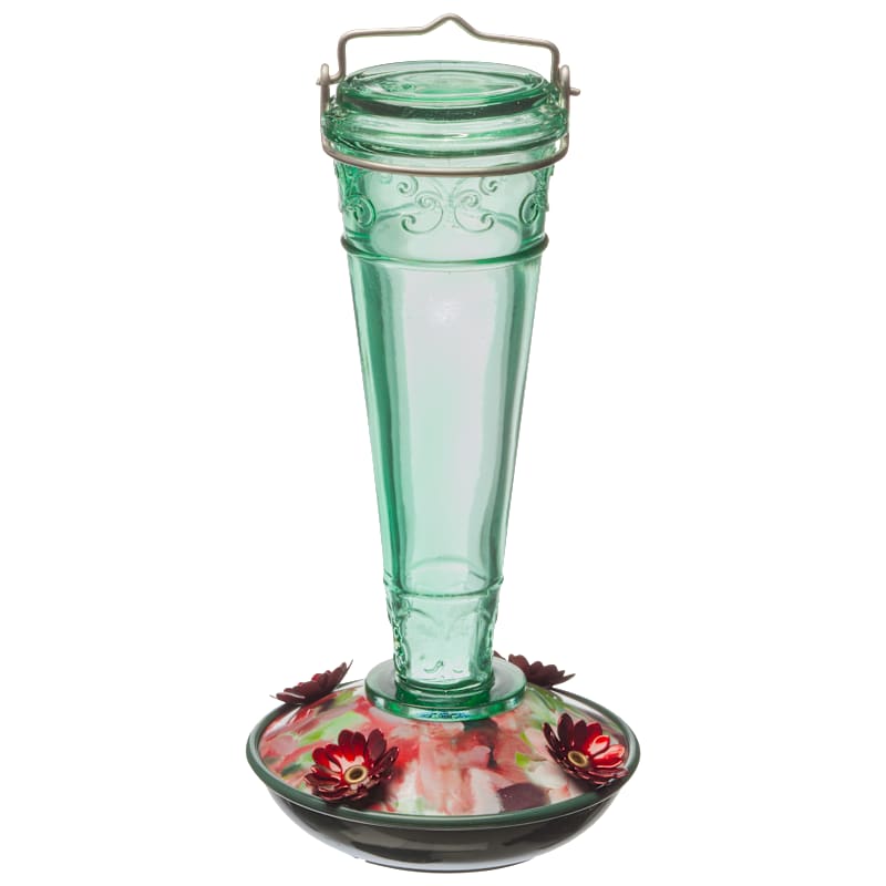 National Audobon Torchiere-Style Glass Hummingbird Feeder
