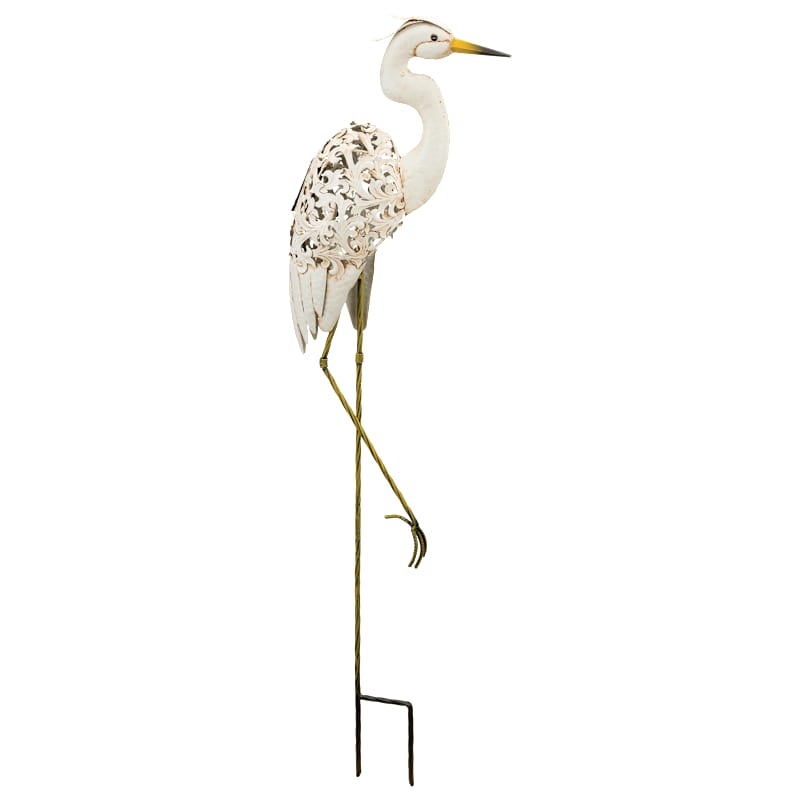 Regal Art & Gift Egret Solar Garden Stake