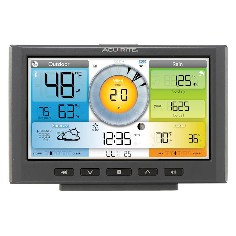 AcuRite Iris 5-in-1 Wi-Fi Home Weather Station with Color Display