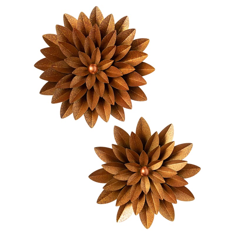 Sullivan's Dimensional Wall Metal Flower Bloom 2-Piece Set