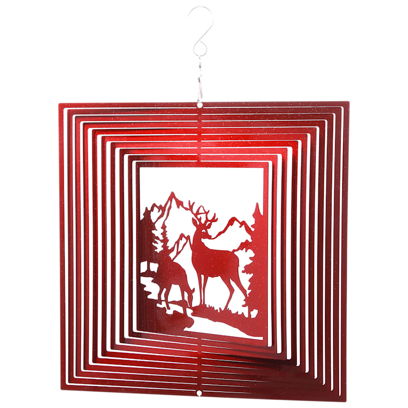 Evergreen Enterprises 10" Deer Square Metal Spectrum Spinner