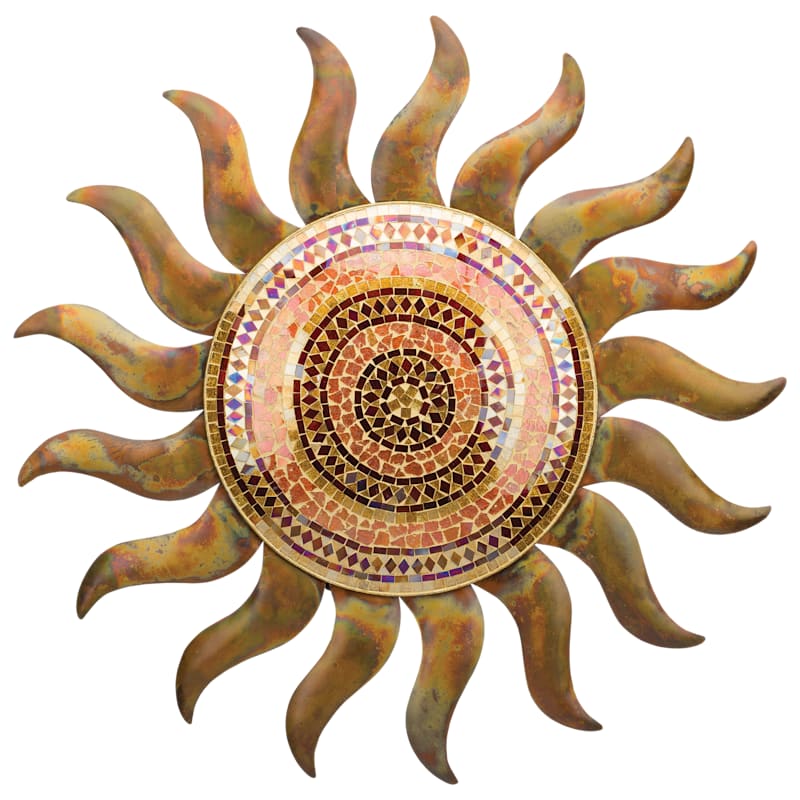 Regal Art & Gift Flamed Copper Sun Wall Decor