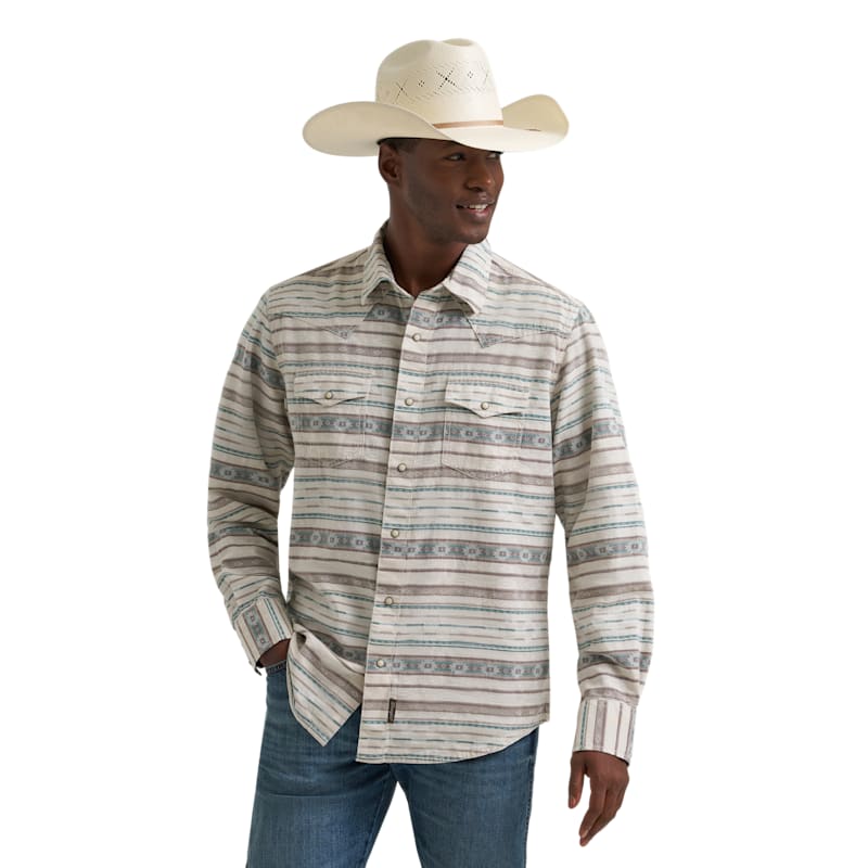 Wrangler Retro Premium Western Snap Long-Sleeve Shirt