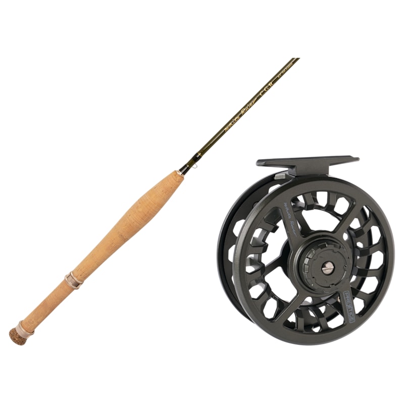 White River Fly Shop CGR Fiberglass Fly Rod and Prestige Fly Reel Combo