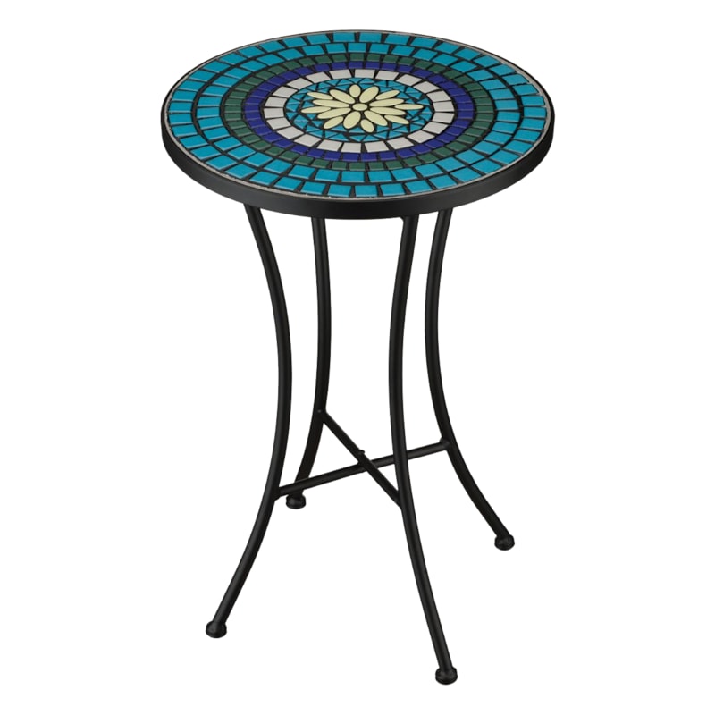 Regal Art & Gift Indigo Mosaic Plant Stand