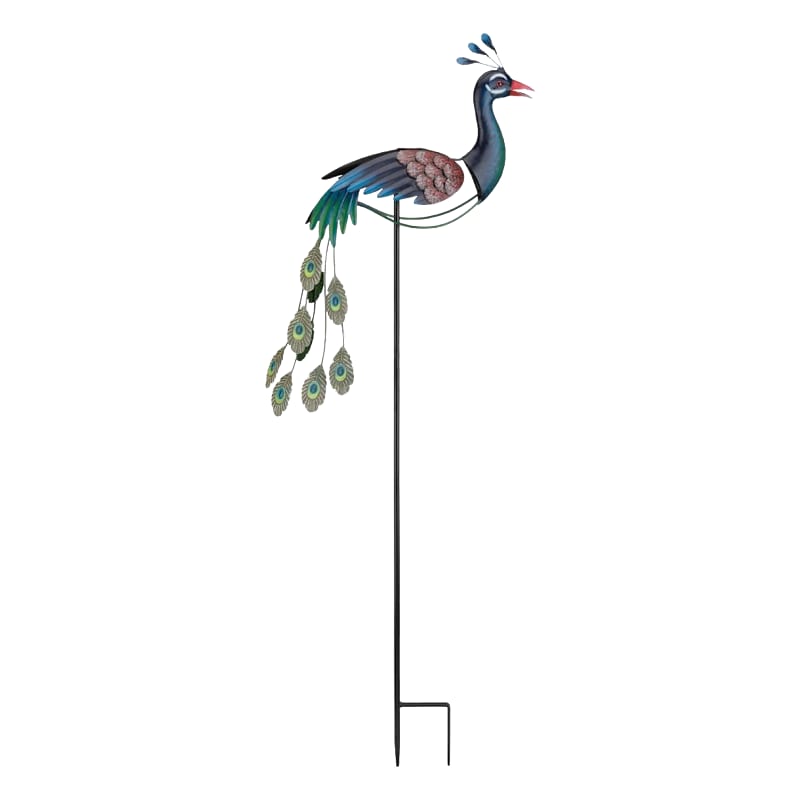 Regal Art & Gift Peacock Ball Rocker Stake