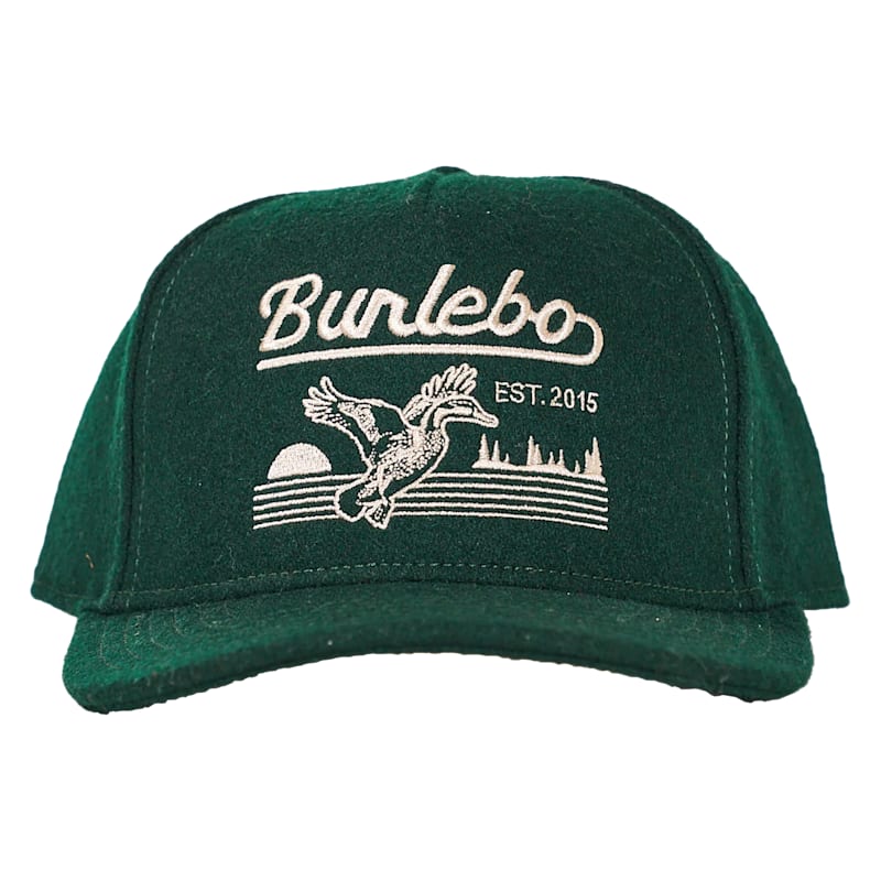 BURLEBO Duck Season Felt Snapback Cap