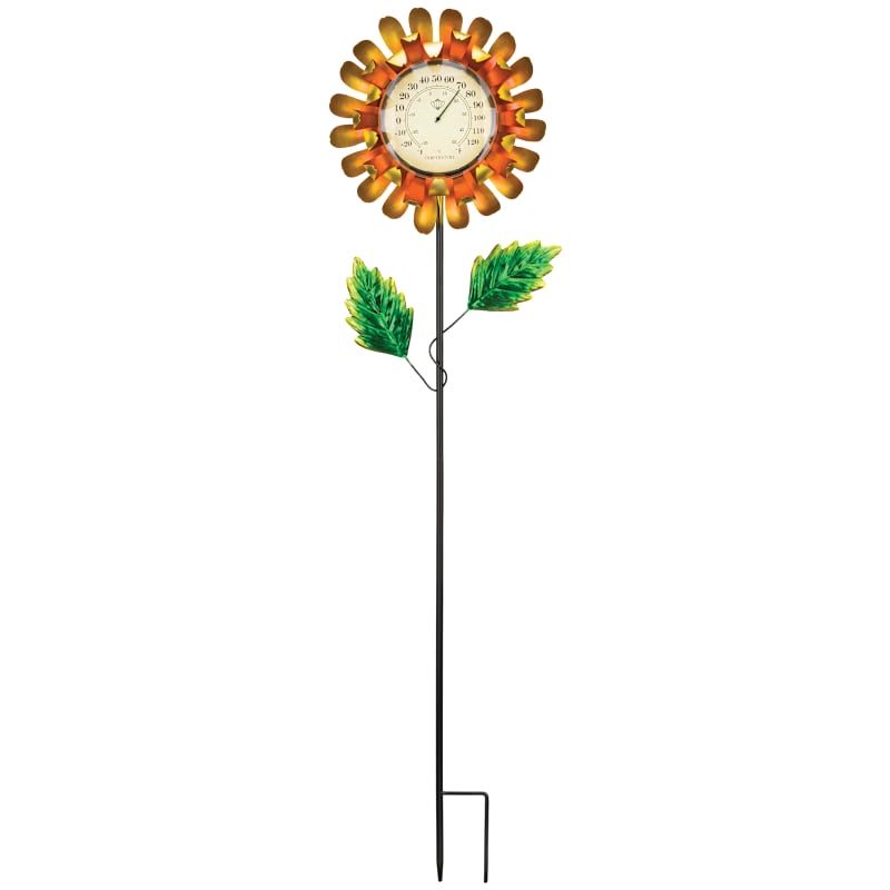 Regal Art & Gift Buttercup Thermometer Solar Stake