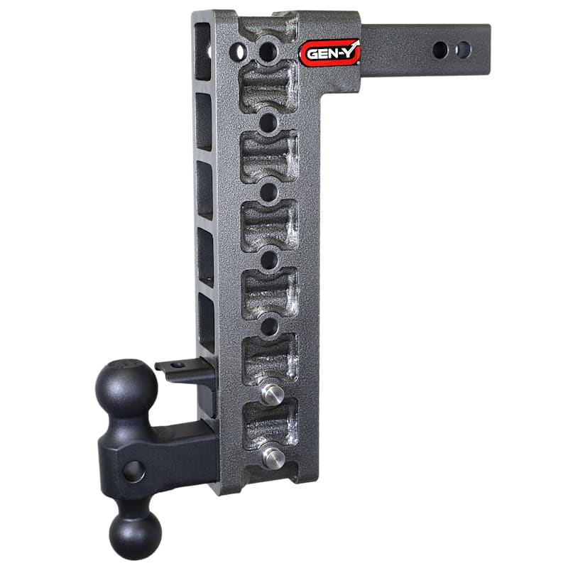 GEN-Y HITCH MEGA-DUTY 2" Shank 10K Hitch with Dual-Ball and Pintle Lock