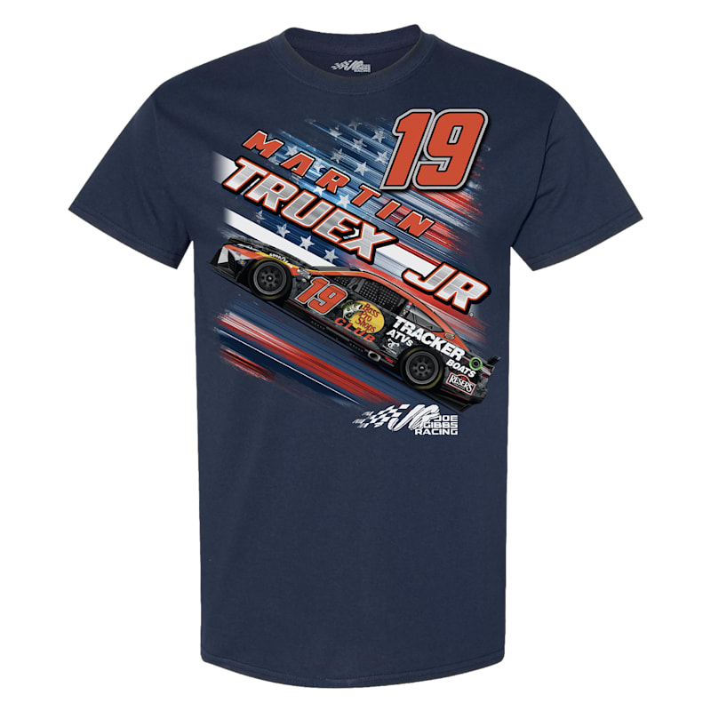 Bass Pro Shops NASCAR Martin Truex Jr. #19 Patriotic Short-Sleeve T-Shirt for Men