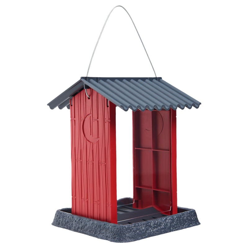 North States Village Collection Red Shed Birdfeeder