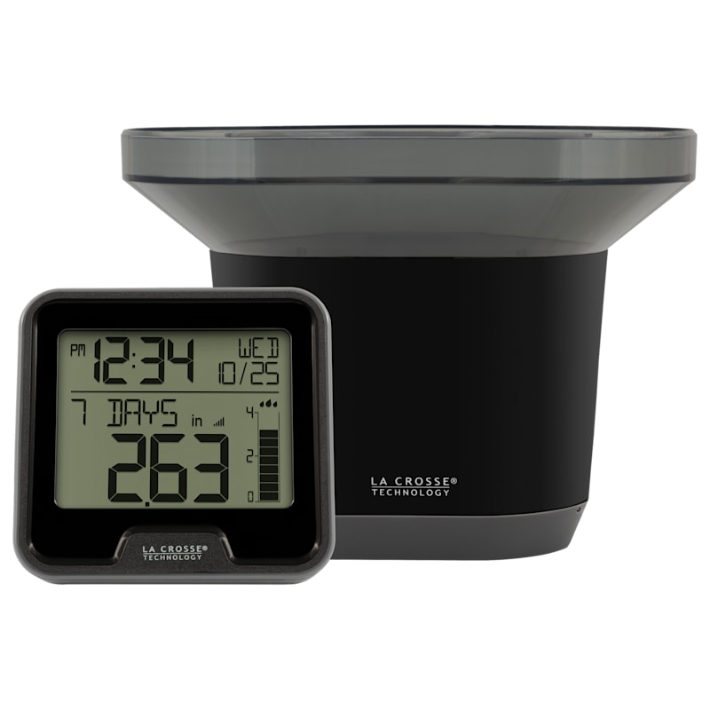 La Crosse Technology Wireless Digital Rain Gauge with Indoor Temperature