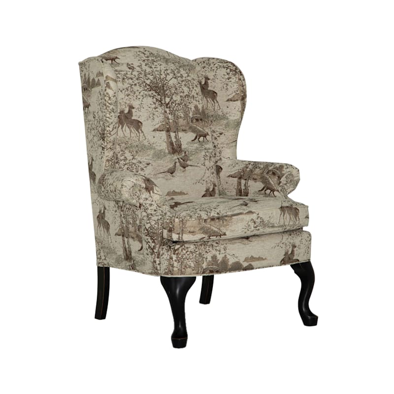 Best Home Furnishings Field & Stream Collection Sylvia Wildlife Wingback Chair
