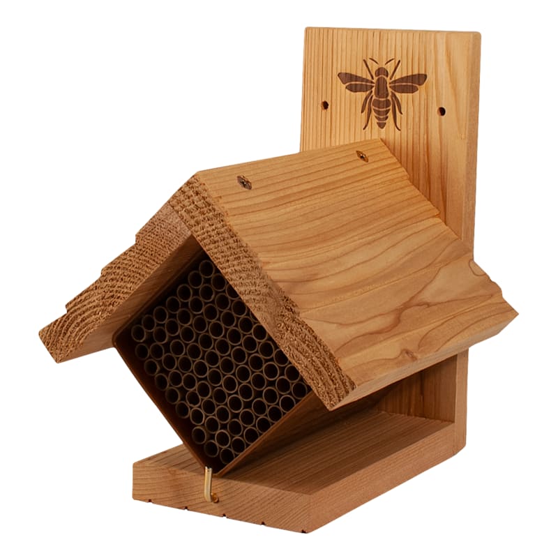 WoodLink Diamond Western Cedar Mason Bee Shelter