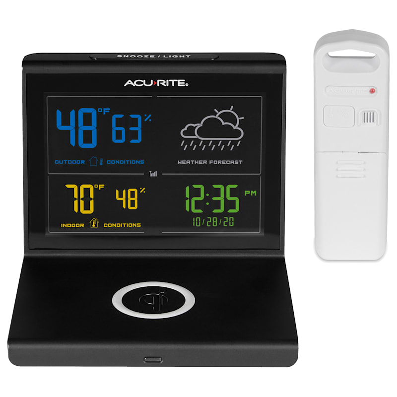 AcuRite Weather Forecaster with Wireless Charging Pad