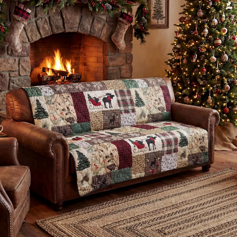 Donna Sharp Your Lifestyle Dashing Holiday Sofa Cover