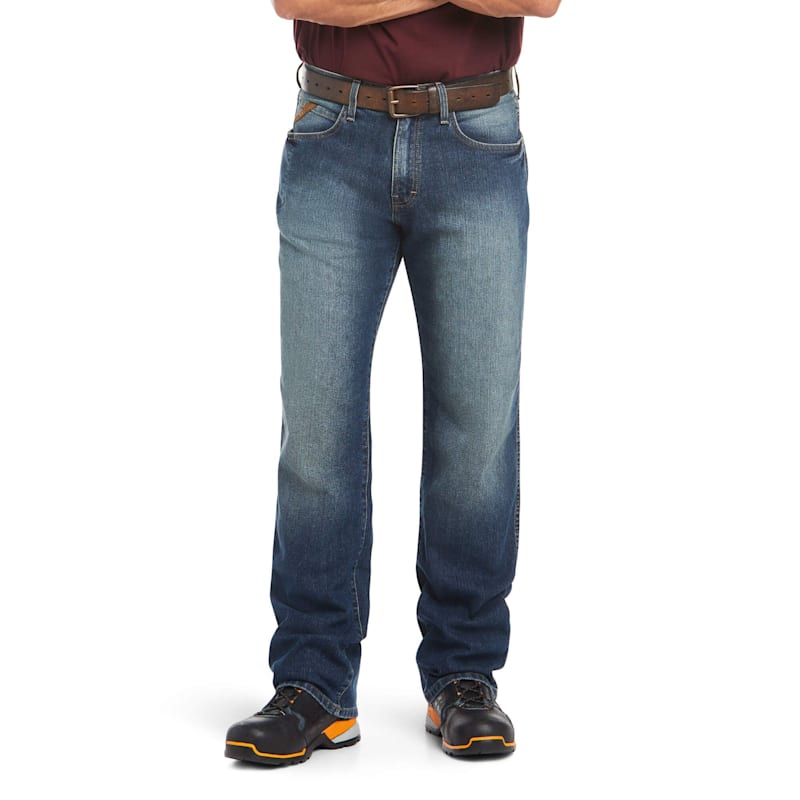 Ariat Rebar M3 Loose DuraStretch Basic Stackable Straight-Leg Jeans for Men