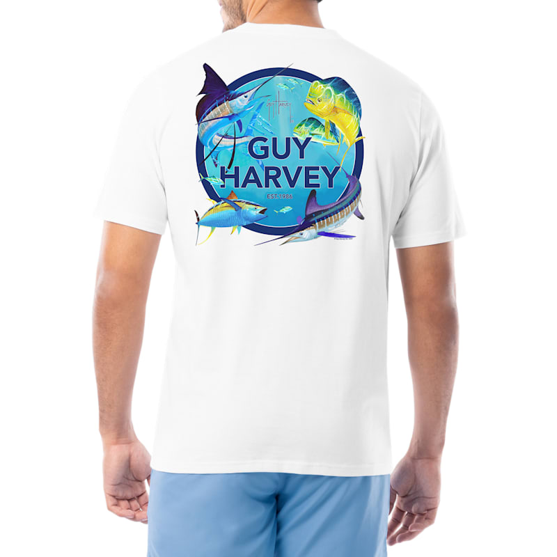 Guy Harvey Collage Short-Sleeve T-Shirt for Men