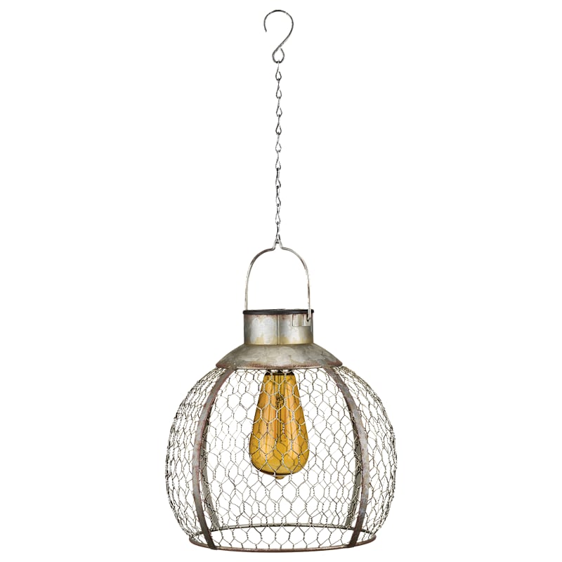 Regal Art & Gift Round Edison Solar Lantern
