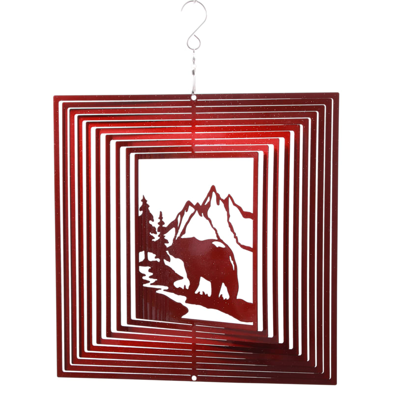Evergreen Enterprises 10" Bear Square Metal Spectrum Spinner