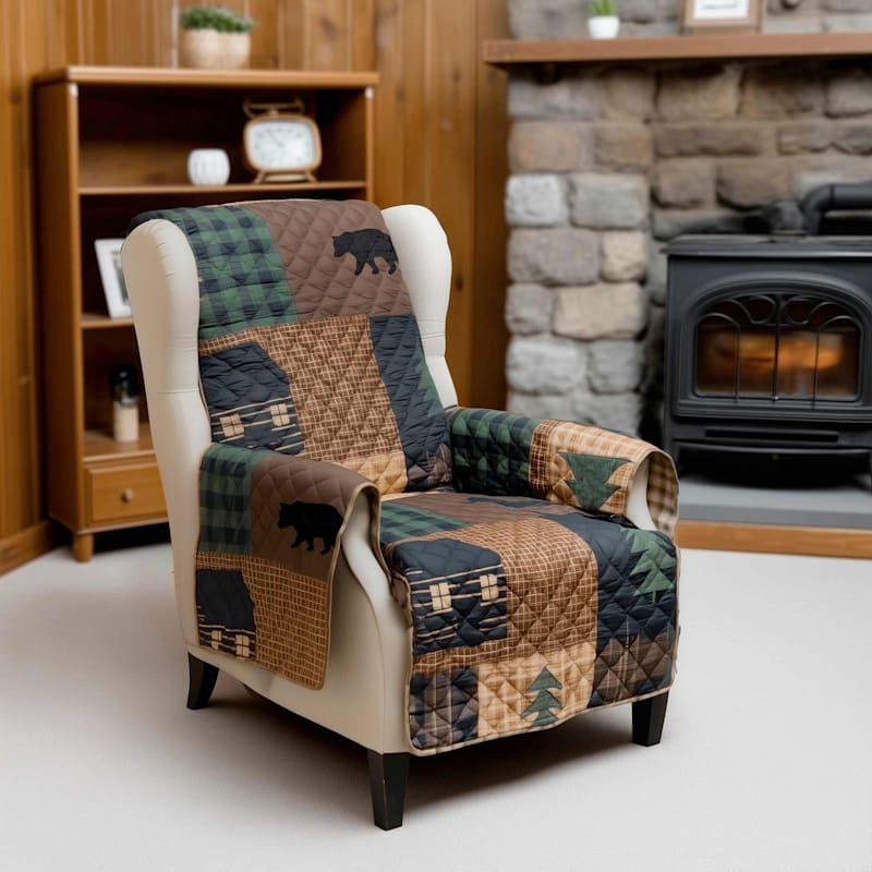 Donna Sharp Brown Bear Cabin Chair Cover