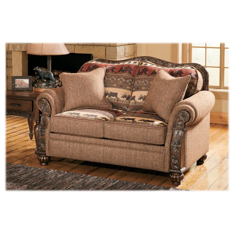 Modern of Marshfield Pine Cone Lodge Love Seat